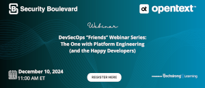 DevSecOps 'Friends', Webinar Series: The One with Platform Engineering (and the Happy Developers) (Dec. 10th)