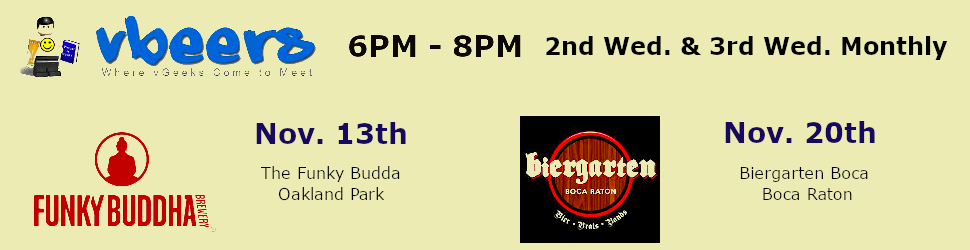 vBeers/ITBeers South Florida at Biergarten Boca (November 20th)