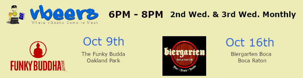 vBeers South Florida at Funky Buddha Boca  (October 9th)