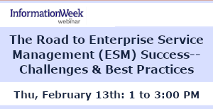 The Road to Enterprise Service Management (ESM) Success--Challenges & Best Practices (Feb. 13th)