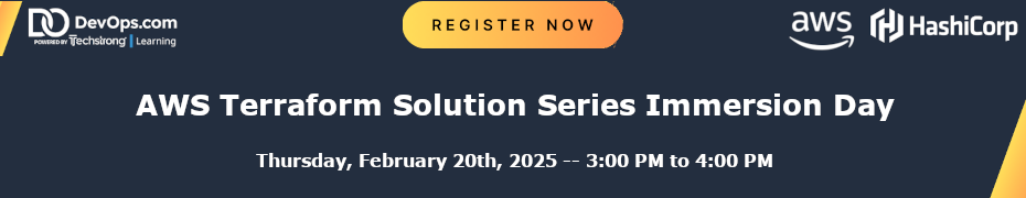 AWS Terraform Solution Series Immersion Day (Feb. 20th)