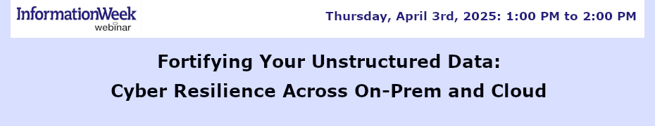 Fortifying Your Unstructured Data: Cyber Resilience Across On-Prem and Cloud (April 3rd)