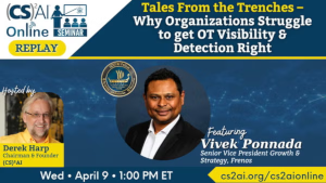 (CS)2AI REPLAY:Why Organizations Struggle to get OT Visibility & Detection Right (April 9th)