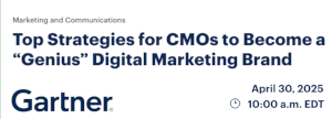 Top Strategies for CMOs to Become a 'Genius' Digital Marketing Brand (April 30th)