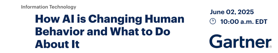 How AI is Changing Human Behavior and What to Do About It (June 2nd)