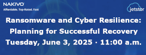 Ransomware and Cyber Resilience: Planning for Successful Recovery (June 3rd)