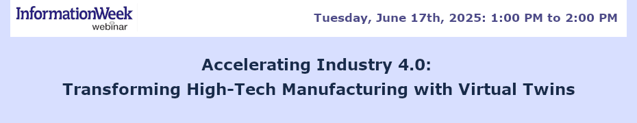 Accelerating Industry 4.0: Transforming High-Tech Manufacturing with Virtual Twins (June 17th)