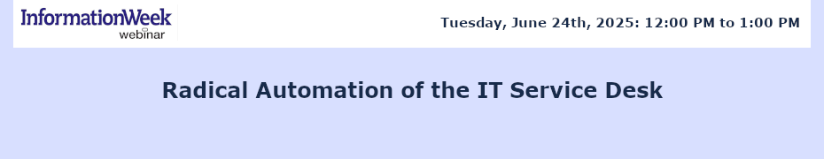 Radical Automation of the IT Service Desk (June 24th)
