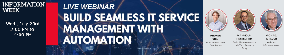 Build Seamless IT Service Management With Automation (July 23rd)