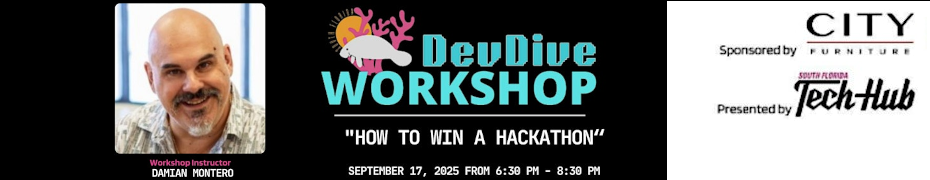 DevDive Workshop: How to Win a Hackathon - 7 Victories with 1 Playbook (Sept. 17th)