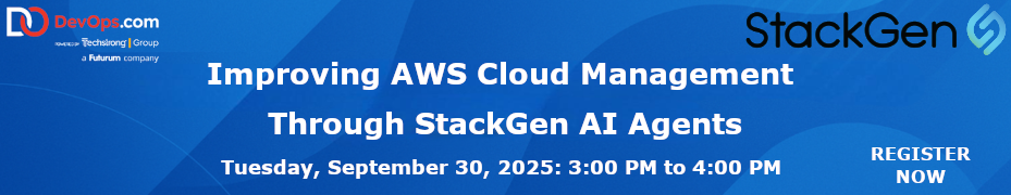 Improving AWS Cloud Management Through StackGen AI Agents (Sept. 30th)