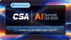CSA Q4 AI Virtual Summit (Oct. 22 to Oct 23)