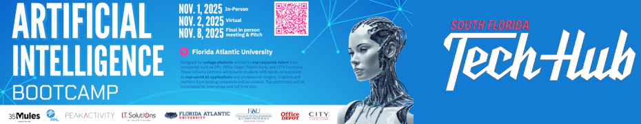 South Florida Tech Hub AI Bootcamp (Nov: Sat. 1, Sun. 2, Sat. 8)
