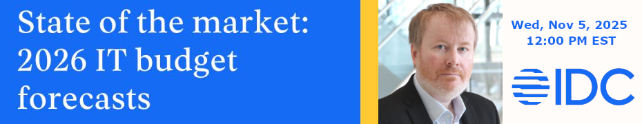 State of the Market: 2026 IT Budget Forecasts (Nov. 5th)