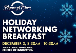 Celebrate the Season & Connect: Women of Vision Holiday Breakfast (Dec. 3rd)