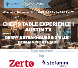 Chef's Table Experience - Austin TX (Dec. 11th)
