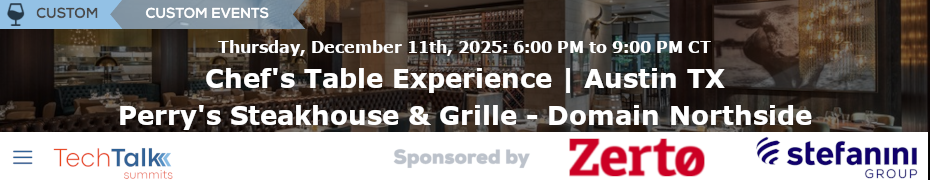 Chef's Table Experience - Austin TX (Dec. 11th)
