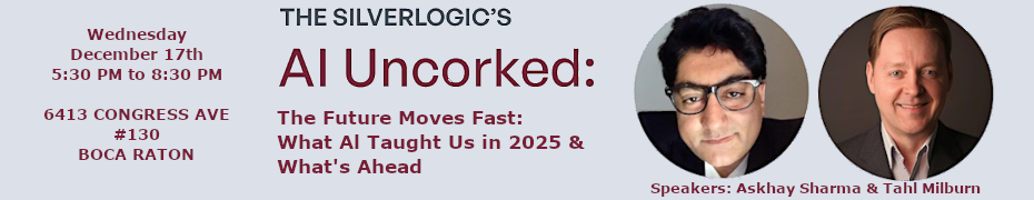 AI Uncorked: Monthly AI Expert Speakers and Networking over Wine (Dec. 17th)