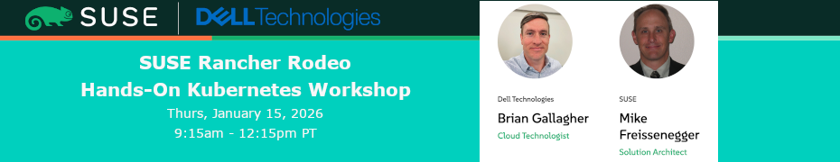 SUSE Rancher Rodeo Hands-On Kubernetes Workshop (Jan 15th)
