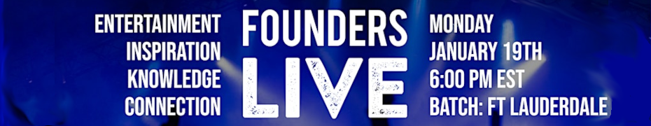 Founders Live Fort Lauderdale (Jan. 19th)