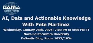 AI, Data and Actionable Knowledge (Jan. 28th)