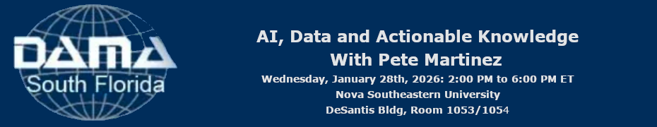 AI, Data and Actionable Knowledge (Jan. 28th)