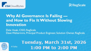 Why AI Governance Is Failing - and How to Fix It Without Slowing Innovation (March 31st)