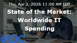 IDC: State of the Market: Worldwide IT Spending (April 2nd)