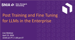 Post Training And Fine Tuning For LLMs In The Enterprise (April 23rd)