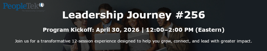 PeopleTek: Leadership Journey #256 -  12 Sessions
