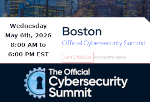 11th Boston Official Cybersecurity Summit (May 6th)