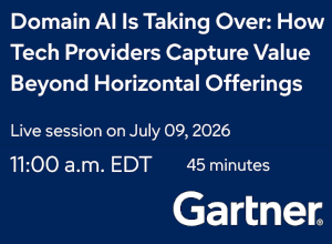 Domain AI Is Taking Over: How Tech Providers Capture Value Beyond Horizontal Offerings (July 9th)