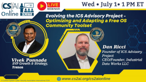 (CS)^2 AI Online Seminar: Optimizing a Free OS ICS/OT Community Toolset (July 1st)
