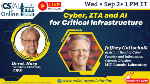 (CS)2 AI Online Seminar: Cyber, ZTA & AI for Critical Infrastructure (Sept. 2nd)