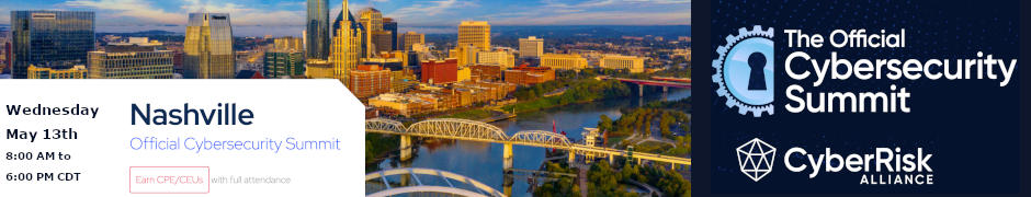 7th Annual Nashville Official Cybersecurity Summit (May 13th)