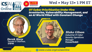 (CS)2 AI Online: OT Cyber Prioritization Under Fire (May 13th)