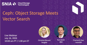 Ceph: Object Storage Meets Vector Search (July 16th)