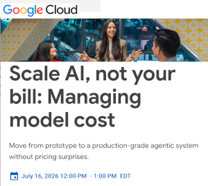 Scale AI, Not Your Bill: Managing Model Cost (July 16th)