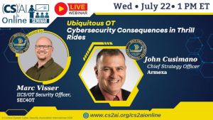(CS)2 AI Online: Ubiquitous OT-Cybersecurity Consequences in Thrill Rides (July 22nd)