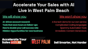 Accelerate Your Sales with AI - Live in West Palm Beach (Aug. 4th)