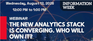 The New Analytics Stack Is Converging. Who Will Own It? (Aug. 12th)