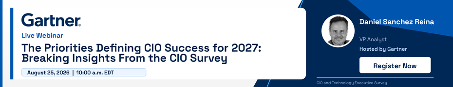 The Priorities Defining CIO Success for 2027: Breaking Insights From the CIO Survey (Aug. 25th)