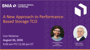 A New Approach to Performance-Based Storage TCO (Aug. 26th)