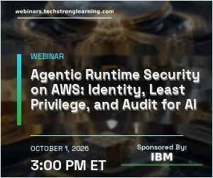 Agentic Runtime Security on AWS: Identity, Least Privilege, and Audit for AI Agents with IBM Verify Identity Access and HashiCorp Vault (Oct. 1st)