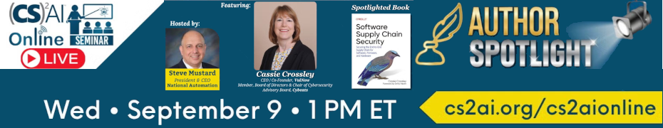 (CS)2 AI Author Spotlight: Cassie Crossley (Sept. 9th)