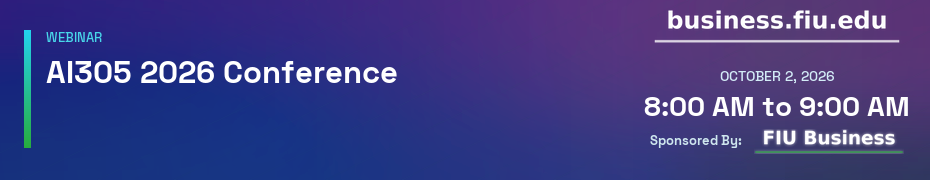 AI 305 Conference - AI For Good - Profit, Performance and Societal Impact (Oct. 2nd)
