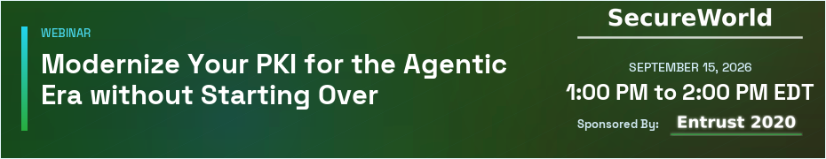 Modernize Your PKI for the Agentic Era without Starting Over (Sept. 15th)