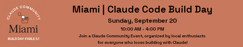 Claude Code Build Day (Sept. 20th)