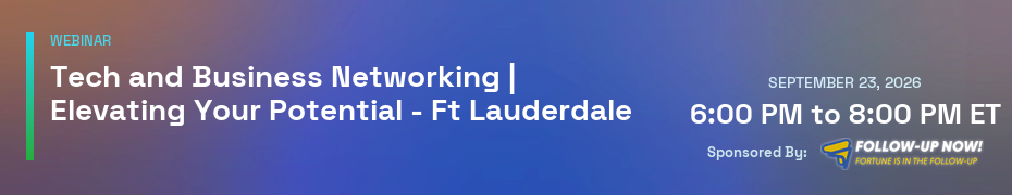 Tech and Business Networking (Sept. 24th)
