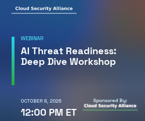 AI Threat Readiness: Deep Dive Workshop (Oct. 8th)